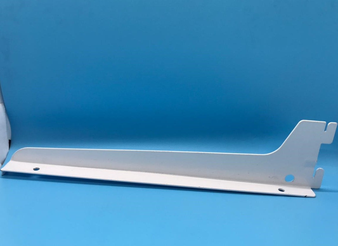 Metal Strip Hook Bracket 12" #10432 H/D White Each