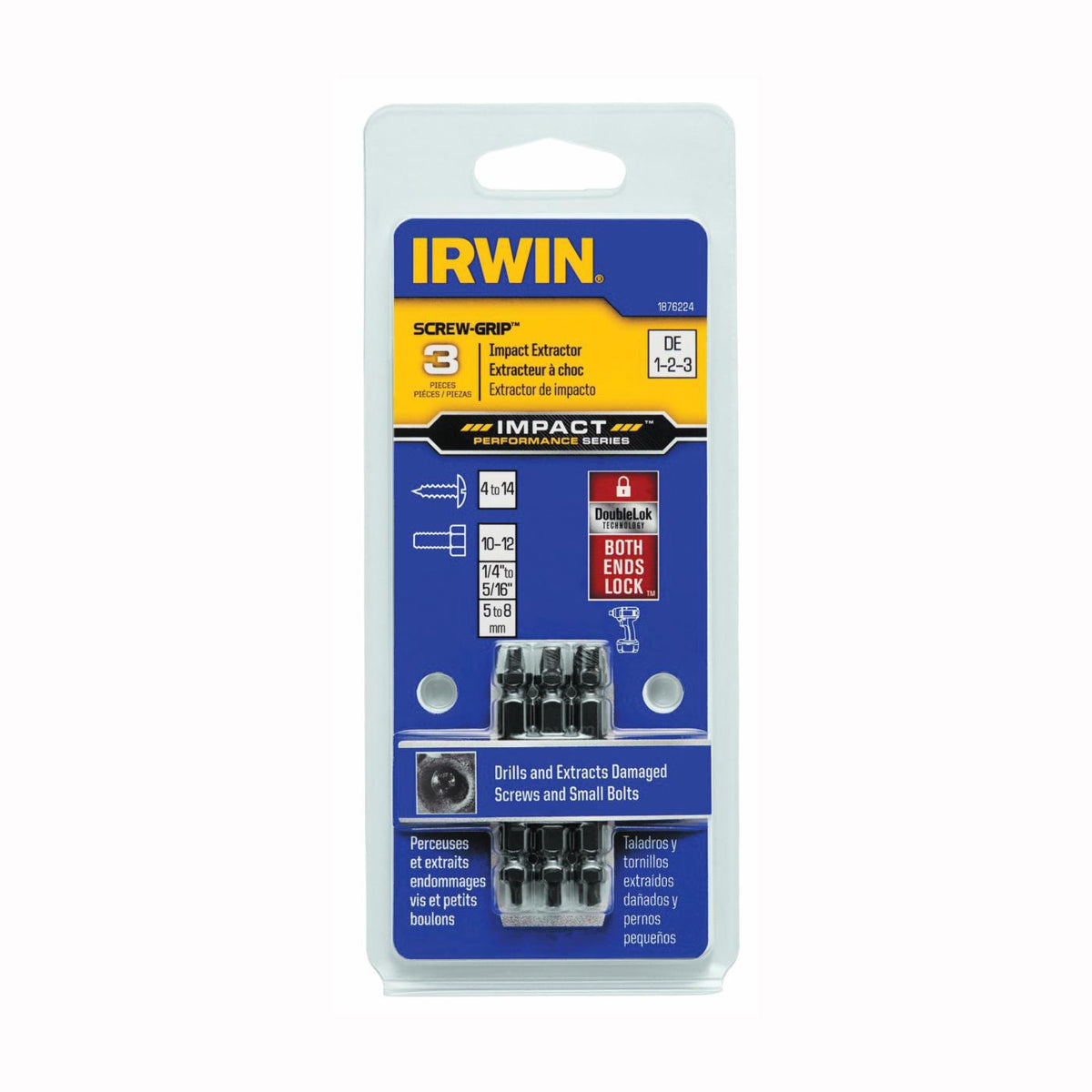 IRWIN Screw Grip 1876224 3PCS