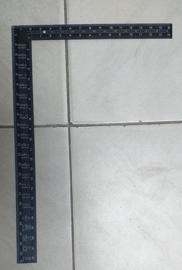 Tee Square 24" X 16" Black Metal