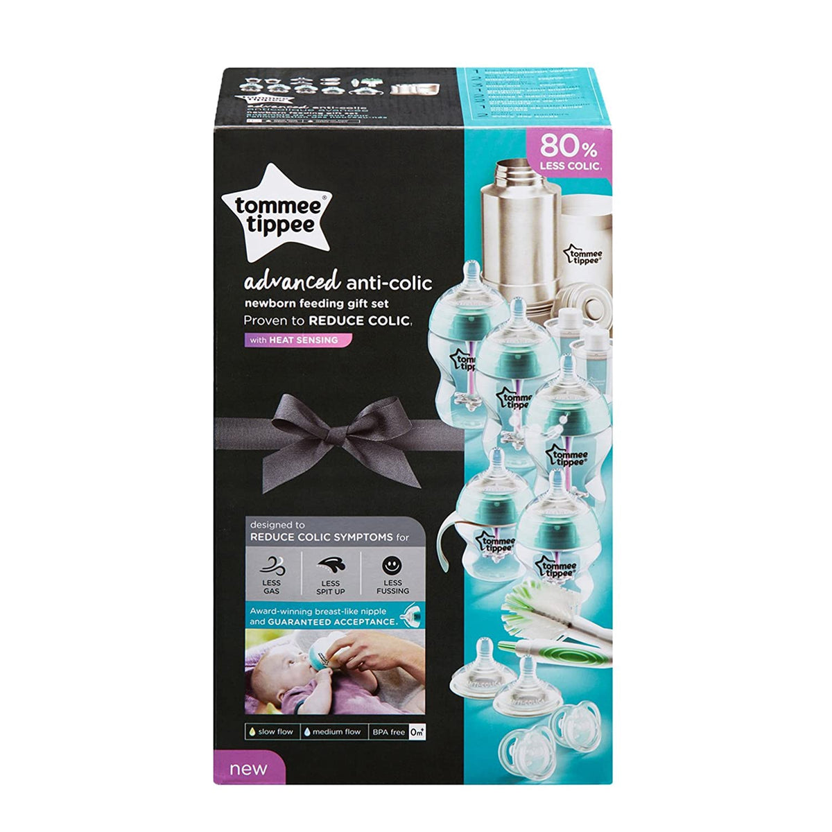 TOMMEE TIPPEE Baby Advanced ANTI-COLIC Newborn Bottle Feeding Gift Set