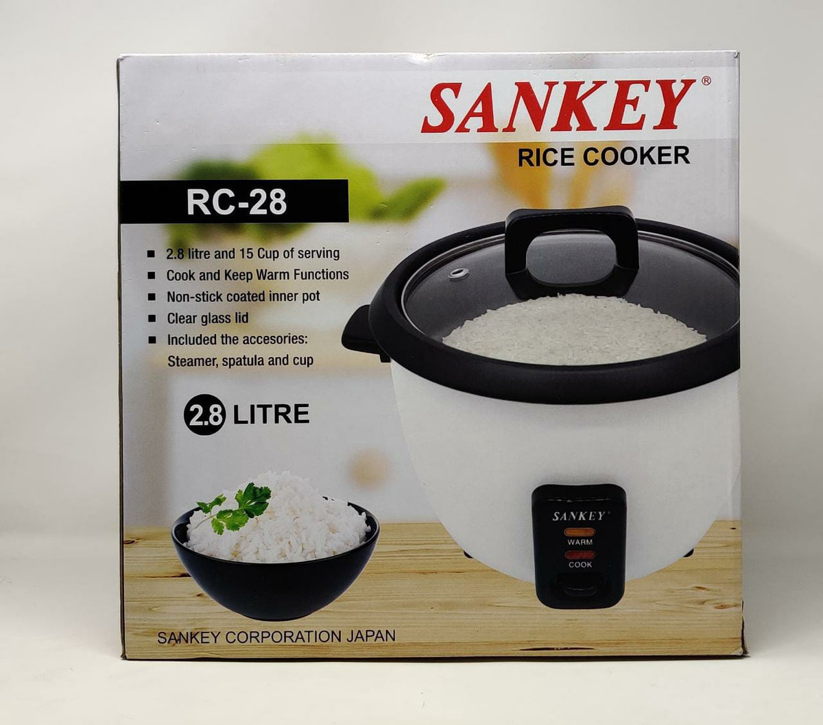 SANKEY Rice Cooker RC-28 2.8L 18CUPS