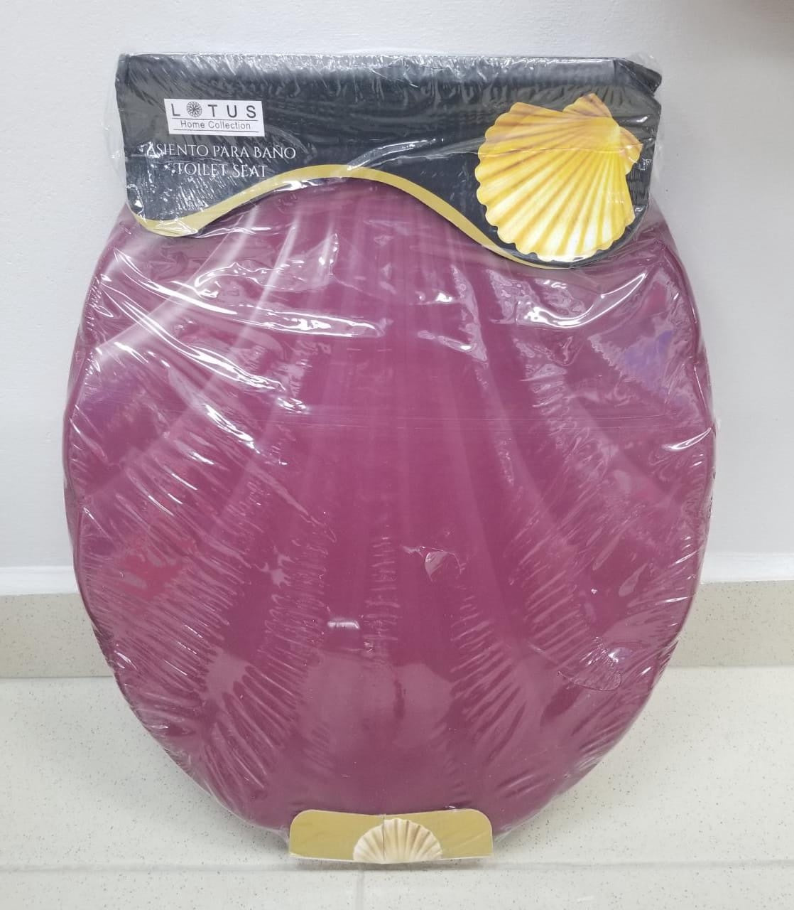 LOTUS Toilet Seat Plastic Shell Burgandy 82629