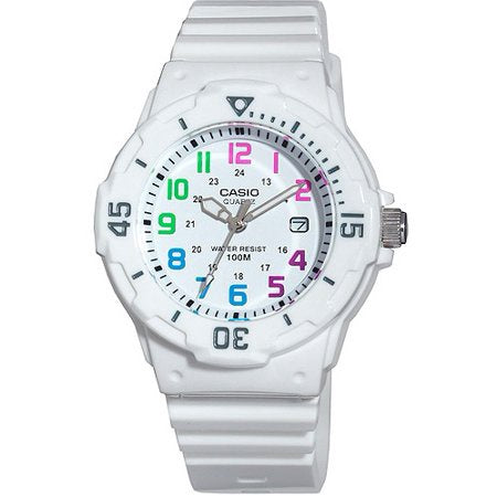 CASIO Watch Women White Sports Analog LRW200H-7BVCF