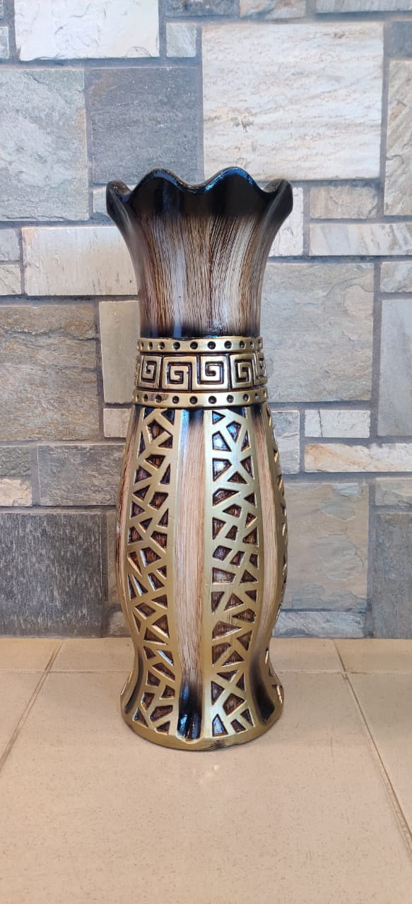 Vase 24" LY259 Gold and Brown