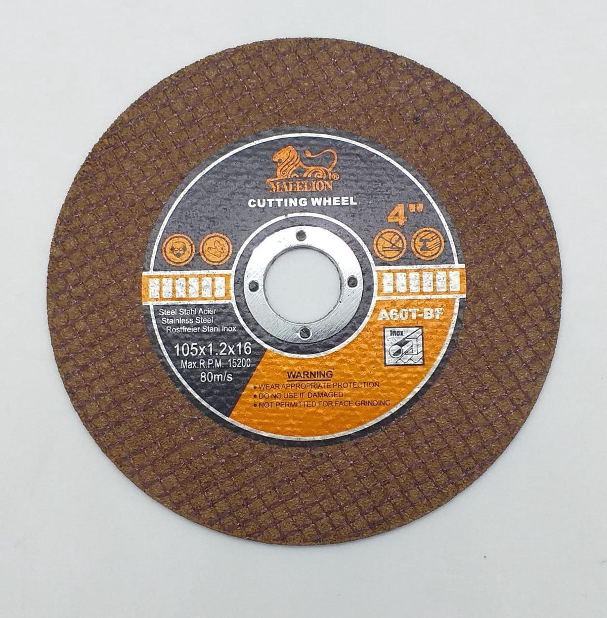 Disc 4" Malelion Metal Cutting 105X1.2X16 A6OT-BF