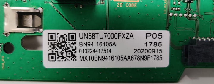 SAMSUNG TV Main Board 58" UN58TU7000FXZA BN94-16105A