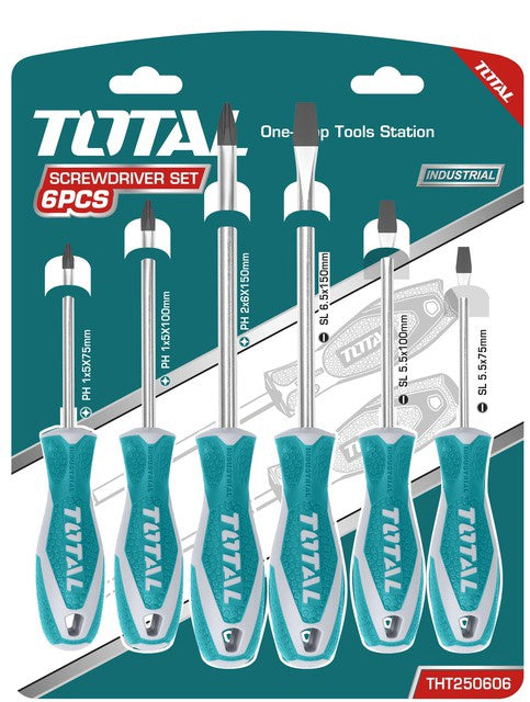 TOTAL Screwdriver Set 6PCS THT250606