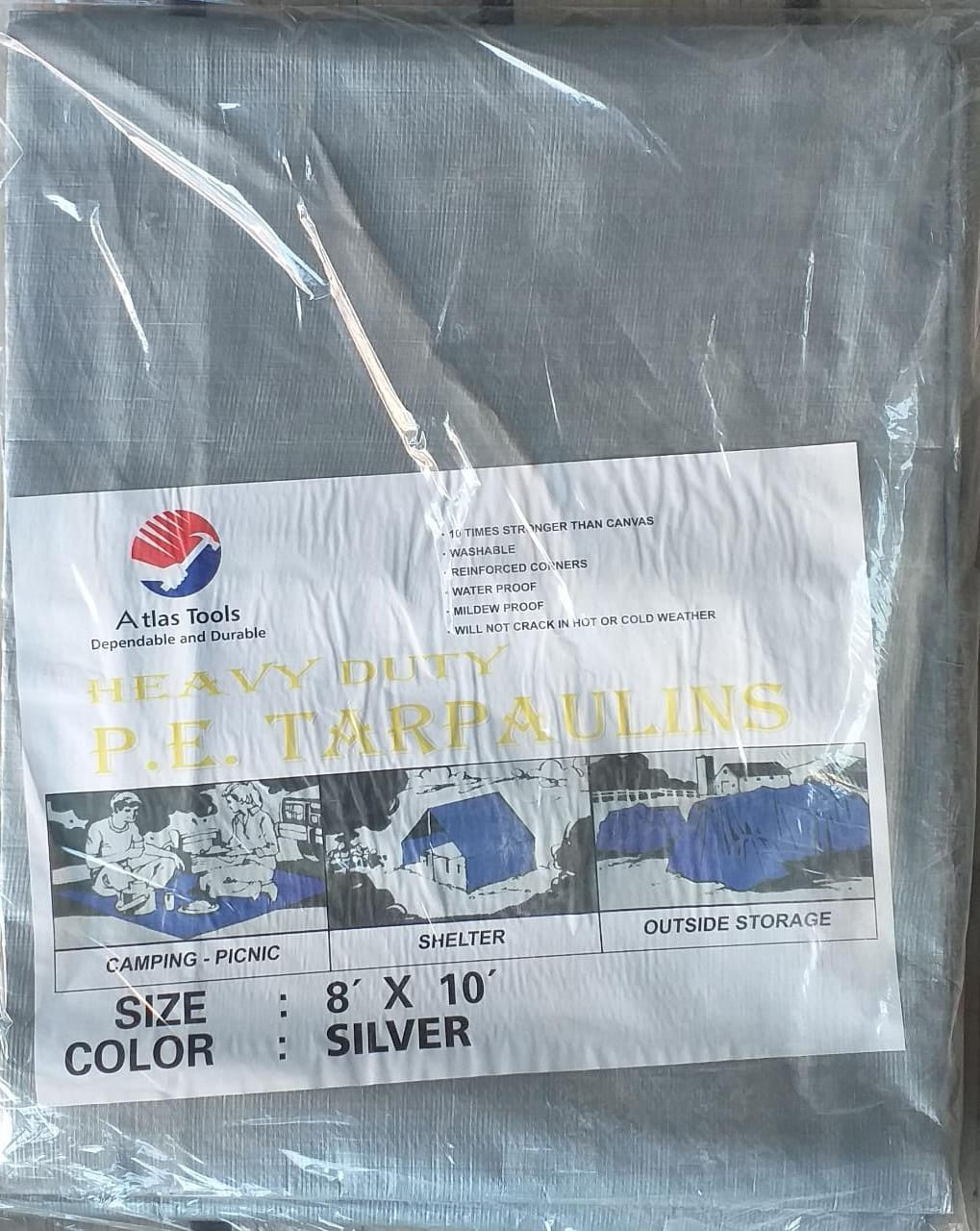 ATLAS Tarpaulin Silver 8'X 10'