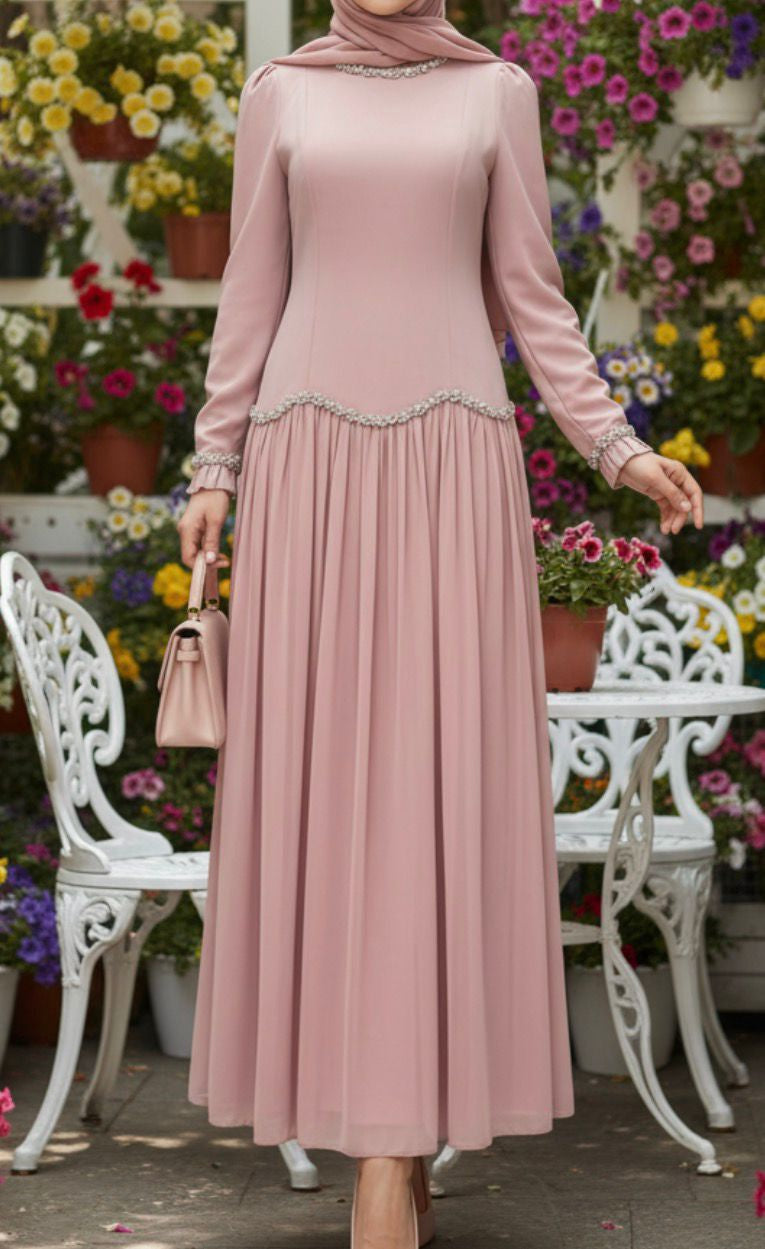 Dress Evening Occasion Blush Pink
