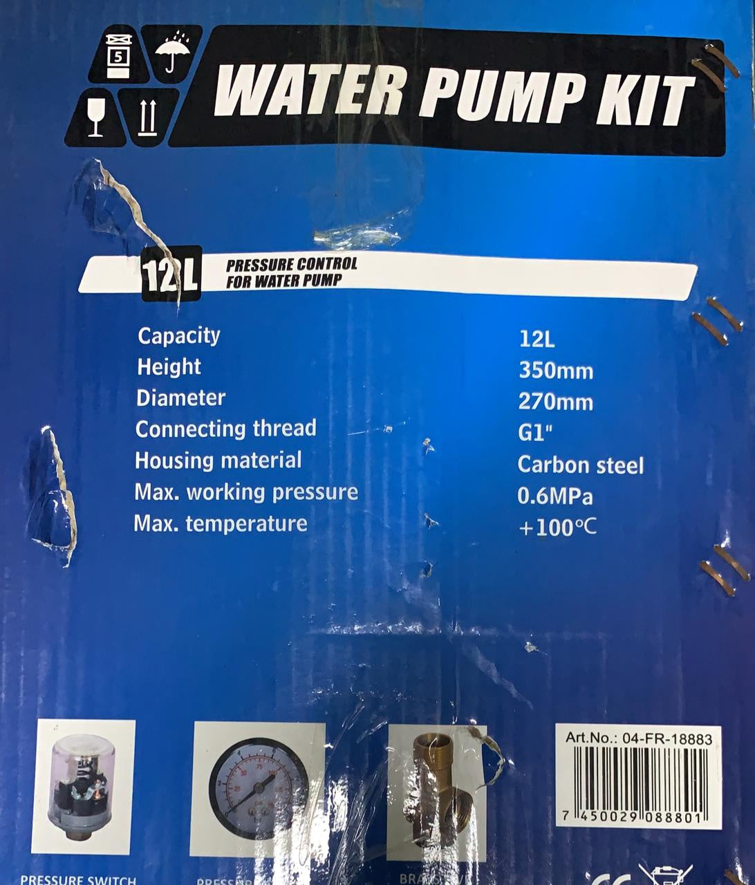 SACO Pressure Tank 12 Litre with Accessories FR-18883