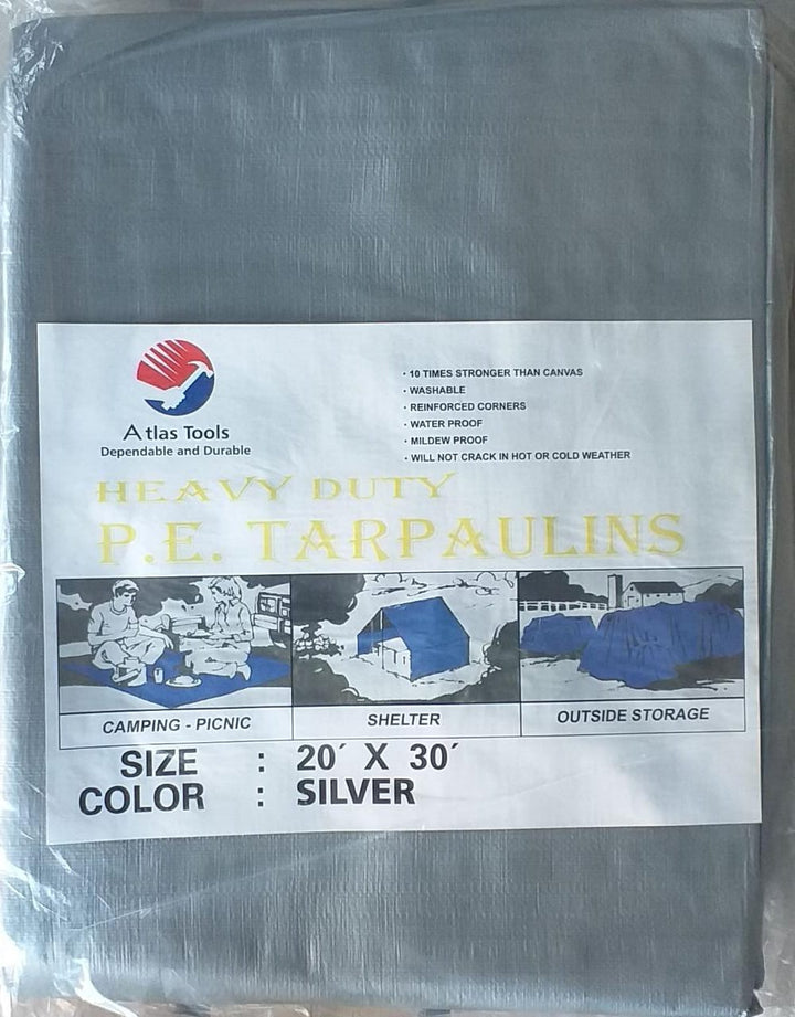 ATLAS Tarpaulin Silver 20'X 30'