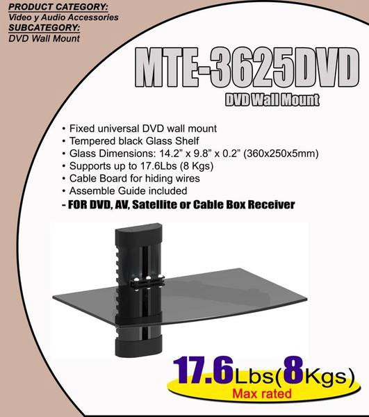 NIPPON AMERICA TV Wall Bracket MTE-3625DVD Na 2 Shelf