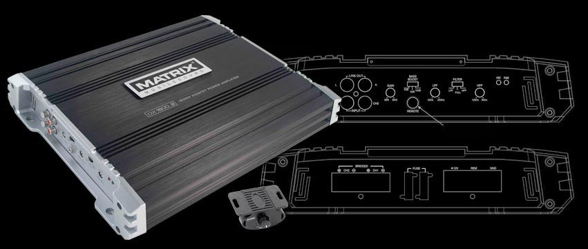 MATRIX Amp. Car DX1500.2 2CH 1500W