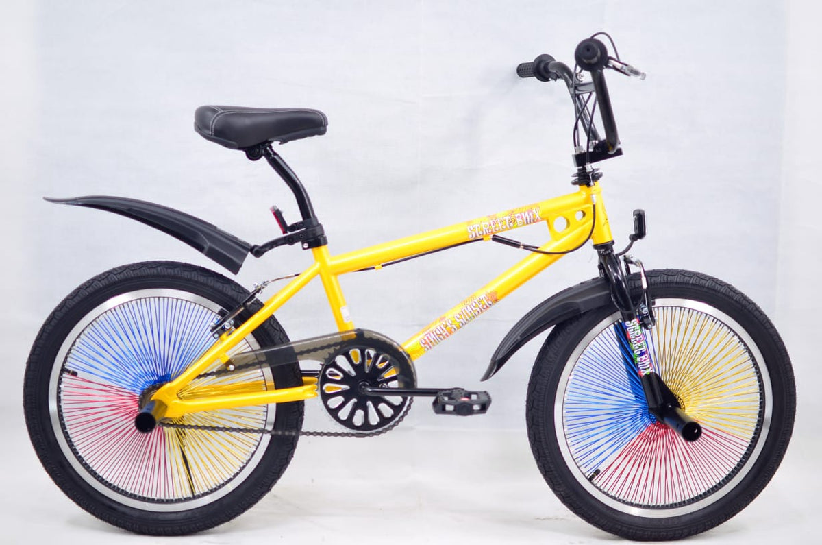 SINGH'S SUNSET Bicycle 20" Singh SS-FREESTYLE-140H Stunts Street Bmx Multicolor Spokes Rim