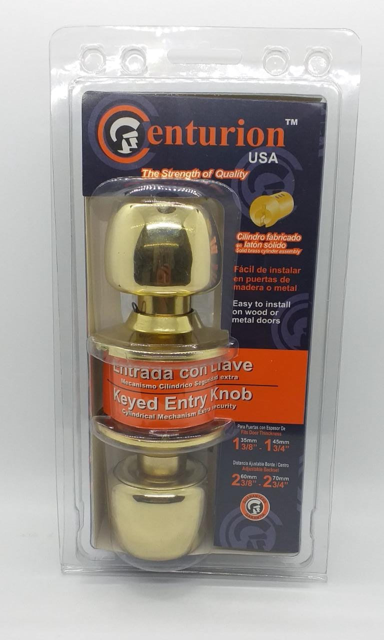 CENTURION Lock Knob #I5831ETPB Gold