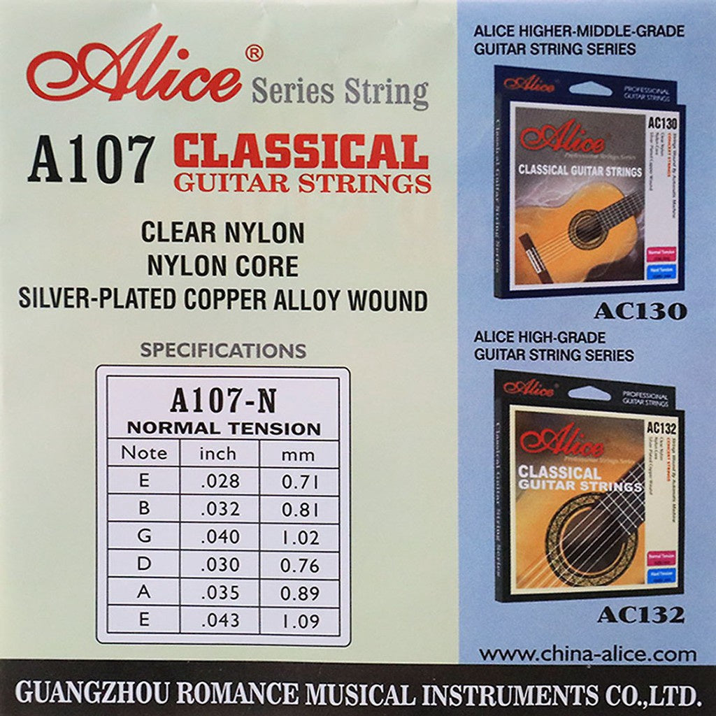 ALICE Guitar String A107-N Classic Nylon Pack