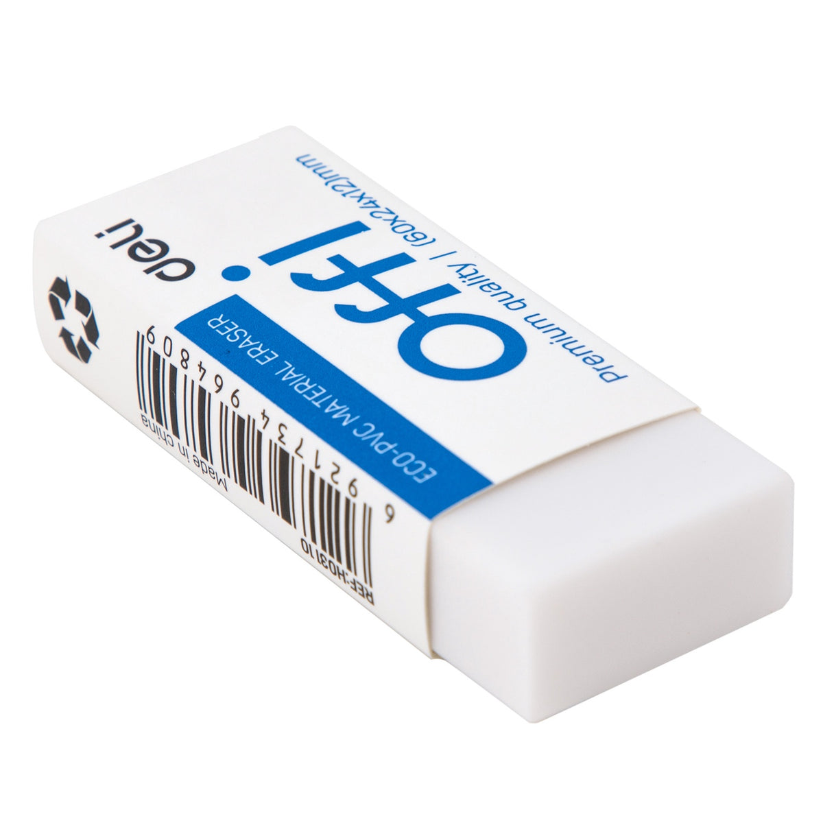 DELI Stationery Eraser H03110 Offi Premium White