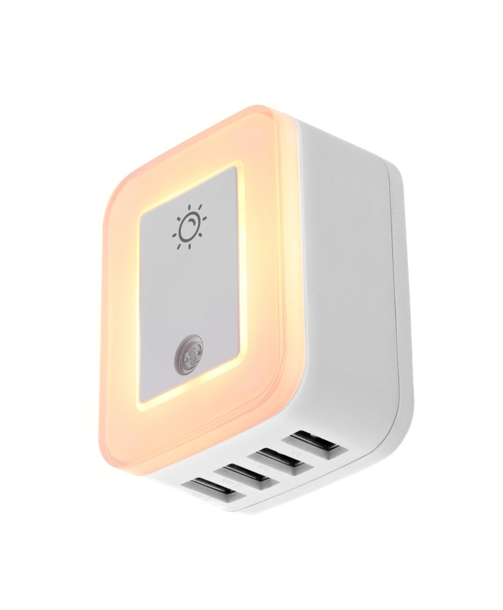 FORZA Charger USB Adaptor FWT-4012USB 4 USB with LED Night Light Power Brick