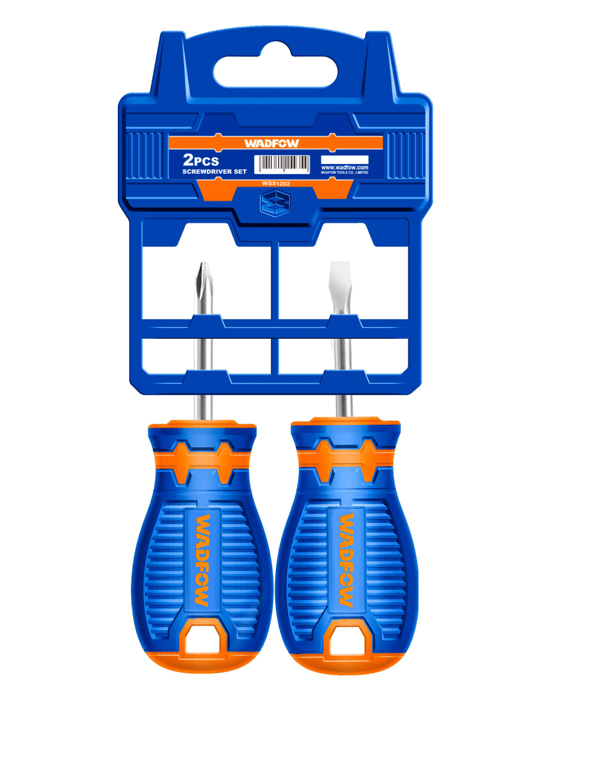 WADFOW Screwdriver Set 2PCS WSS1202 SL6.5 X 38MM PH2 X 38MM