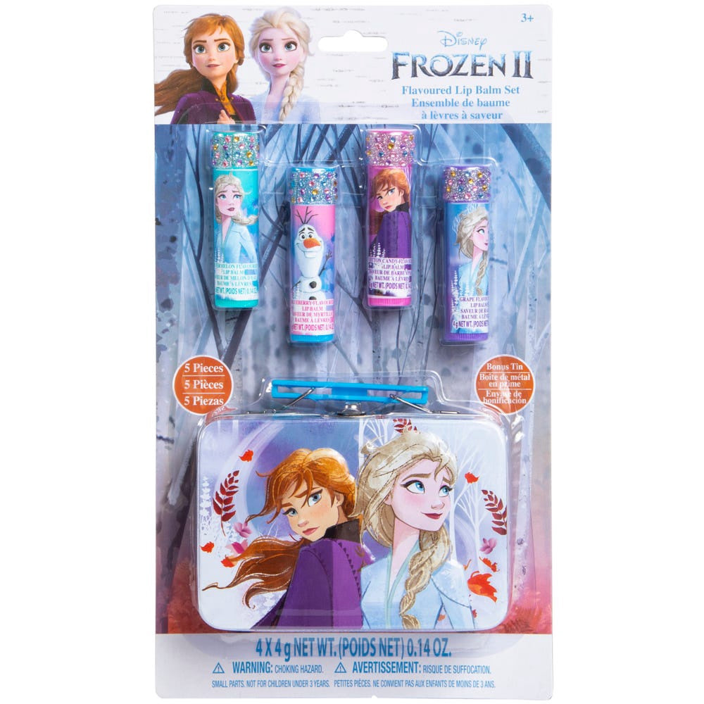 DISNEY Toy Frozen Ii Flavored Lip Balm & Tin 5 Piece Set