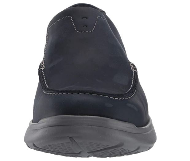 CLARKS Footwear Men's Cotrell Easy Loafer Navy Combi Leather