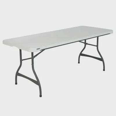 LIFETIME Plastic Table White Folding 6FT 80272 1210103