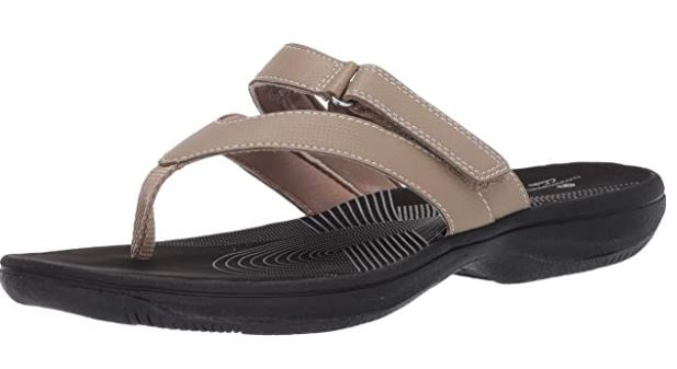 CLARKS Footwear Women's Brinkley Marin FLIP-FLOP Taupe