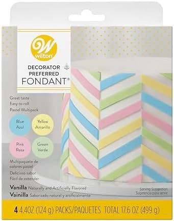WILTON Baking Fondant Preferred Icing Pastel Multipack 17.6OZ 499G 710-2313