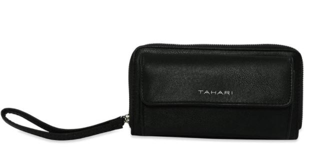TAHARI Bag Wristlet Leather Organizer Clutch