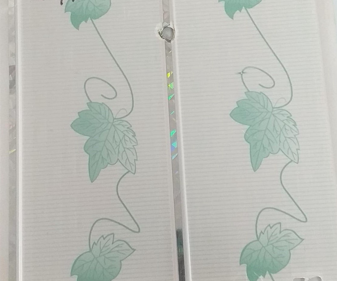 Ceiling PVC 19.5' X 8" White & Green #0474-1