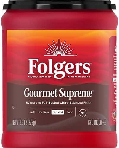 FOLGERS Coffee Gourmet Supreme Medium Dark Ground 9.6OZ 272G
