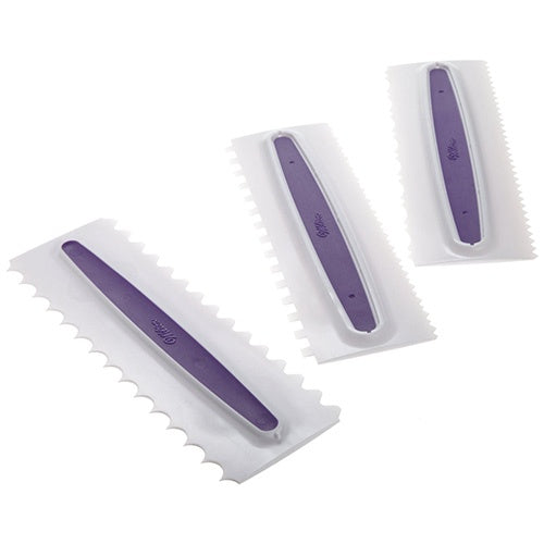 WILTON Baking Icing Smoother Comb Set 3PCS 417-1154