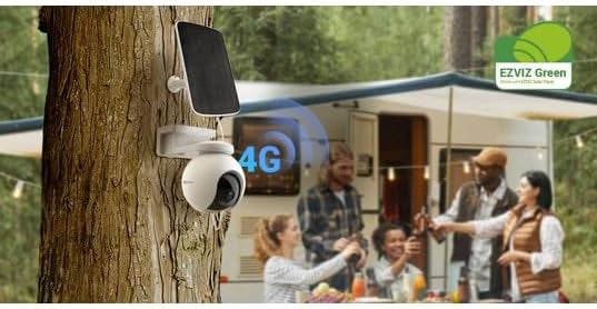 EZVIZ Security Camera Smart WIFI CS-EB8-SP Kit Battery Solar Kit