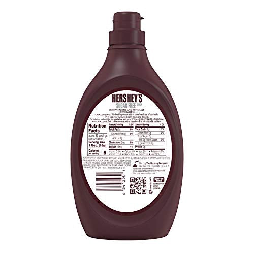 HERSHEY'S Syrup Zero Sugar Genuine Chocolate Flavor 17.5OZ 496G