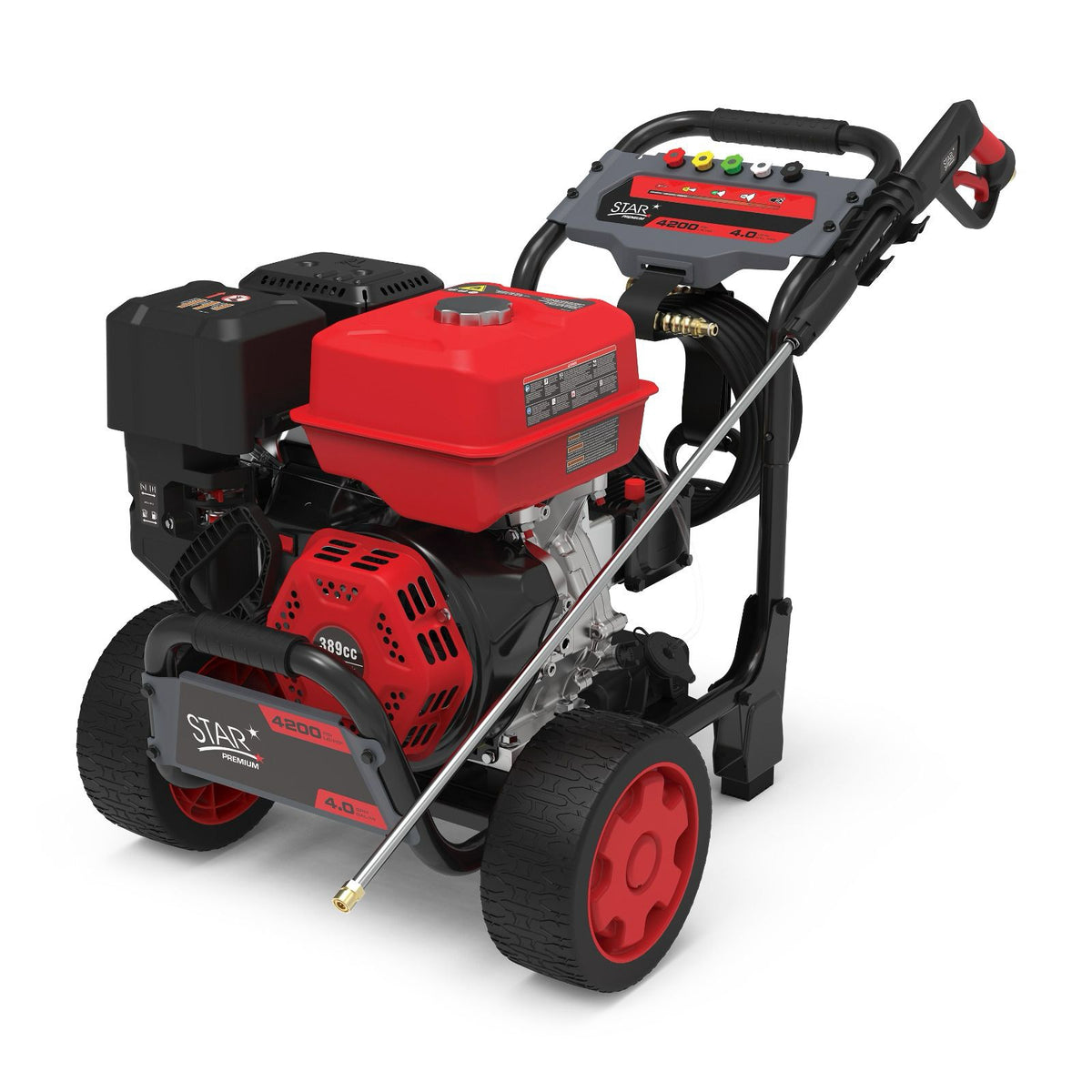 STAR Pressure Washer 4200PSI STP4200 Premium Red