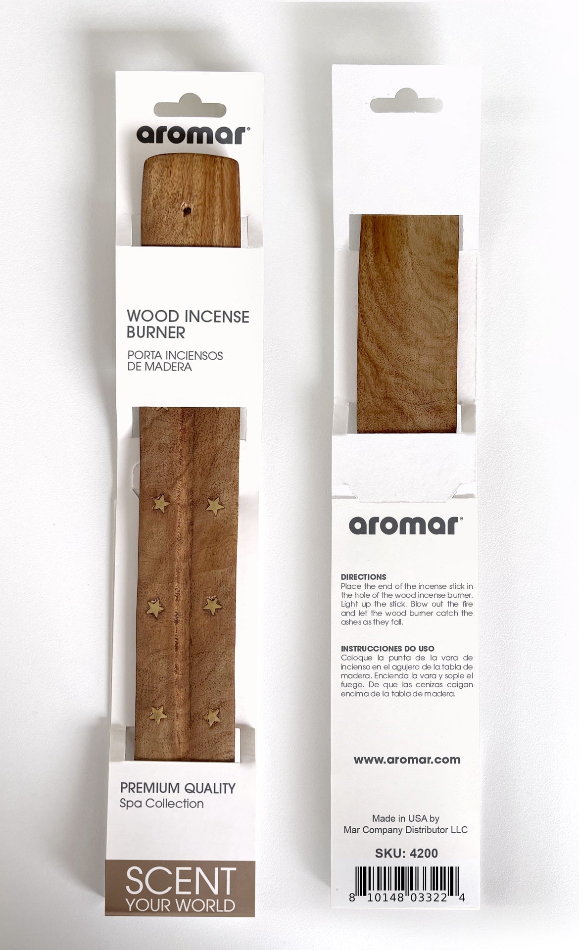 AROMAR Ash Catcher and Holder Wood Incense Burner 4200