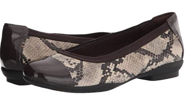 CLARKS Footwear Women Sara Orchid Ballet Flat Taupe
