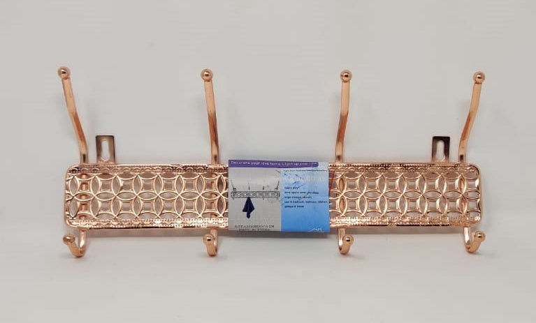GENERIC Towel Rack Holder 4 Hook H82-4 Rose Gold