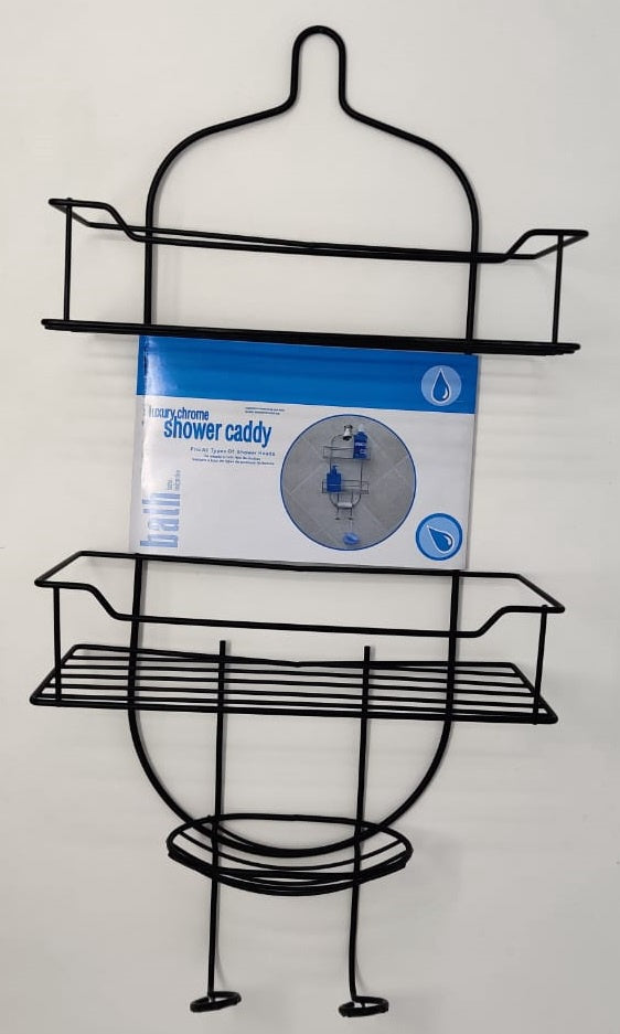 Shower Caddy 3 Teir Luxury Black E-0027