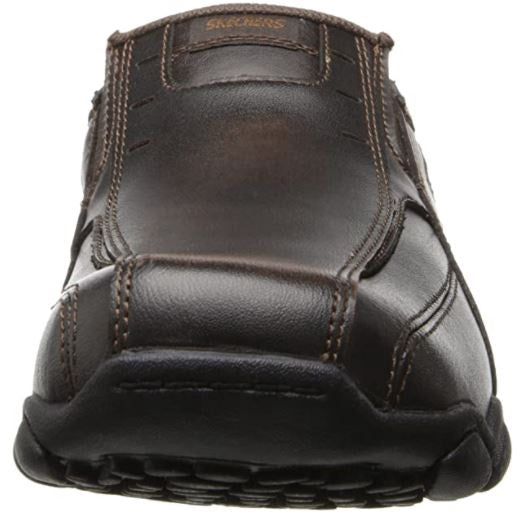 SKECHERS Footwear Usa Men's DIAMETER-NERVES SLIP-ON Brown Leather Loafer