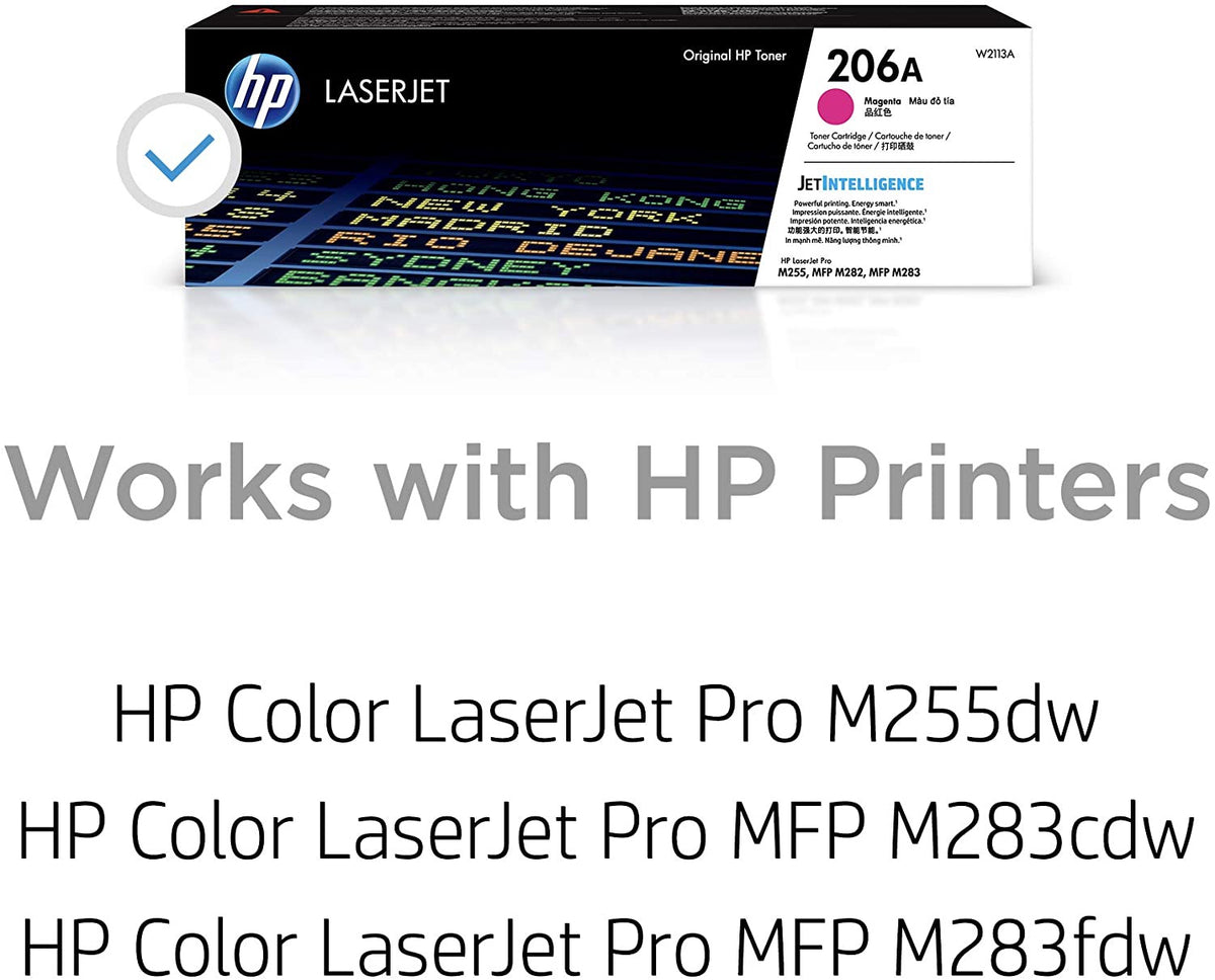 HP Computer Printer Toner 206A Magenta W2113A