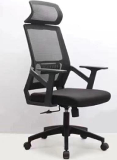 Chair Office Black with Head & Arm Rest 806