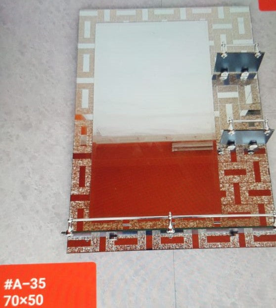 Mirror Dec 70 CM X 50 CM W/SHELF #A-35