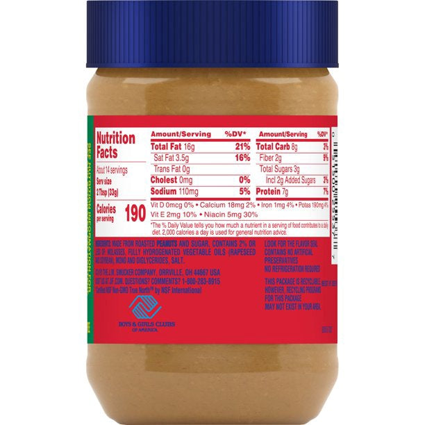 JIF Peanut Butter Extra Crunchy