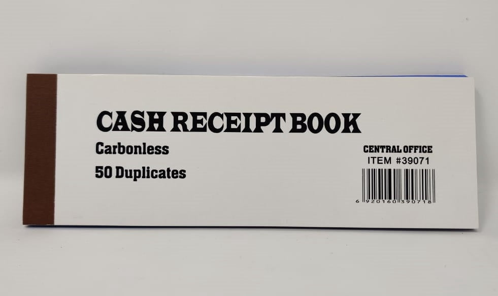 Stationery Cash Receipt Book #39071 Carbonless 50 Duplicates
