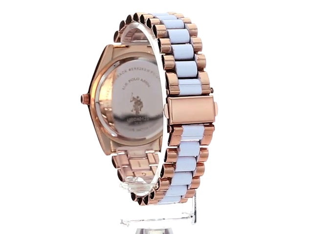 US POLO ASSN. Watch Women U.s. Polo Assn. ANALOG-QUARTZ with Alloy Strap, Two Tone, 20 USC40125