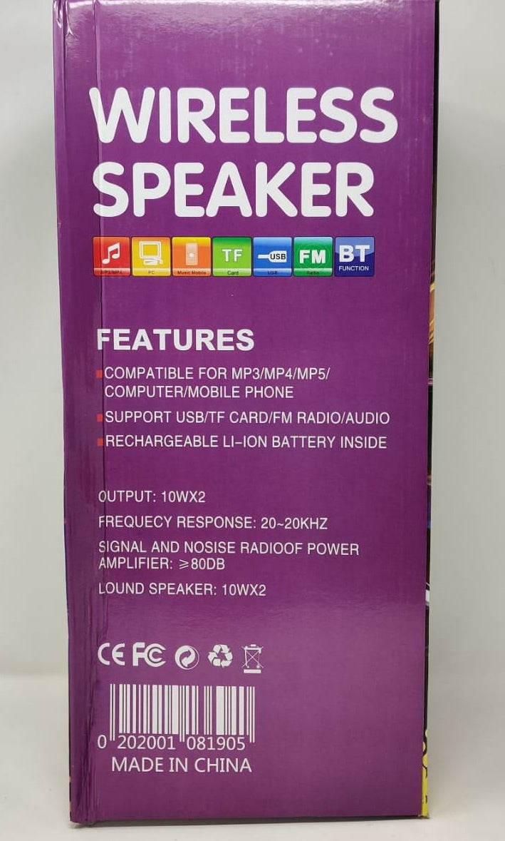 GENERIC Speaker Box Kbq KBQ-1905 Bt (Powered) Active Rechargeable