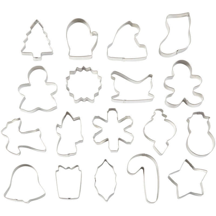 WILTON Baking Cookie Cutter Holiday 18PCS Set 2308-5454