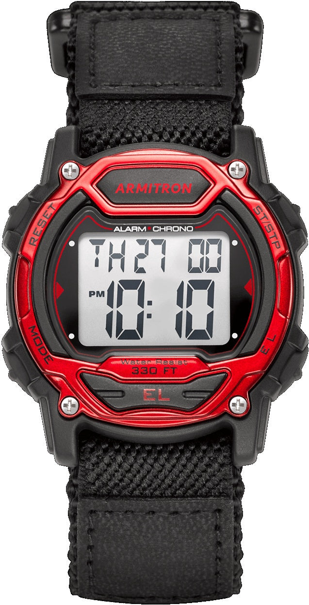 ARMITRON Watch Digital Chronograph Nylon Strap Unisex 7004RED / 7004GBK