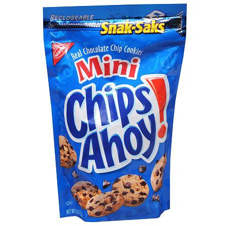NABISCO Chips Ahoy! Mini SNAK-SAKS Chocolate Chip Cookies 8OZ 226G